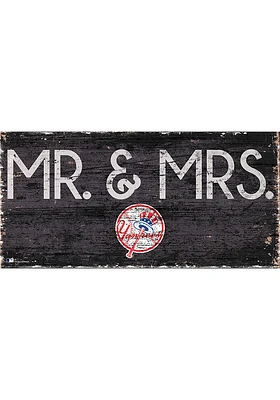 New York Yankees Mr and Mrs Sign - Blue