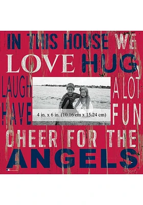 Los Angeles Angels In This House 10x10 Picture Frame - Red