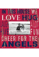 Los Angeles Angels In This House 10x10 Picture Frame - Red