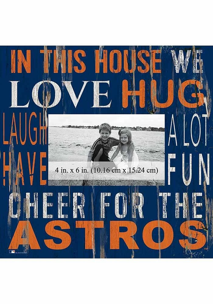 Houston Astros In This House 10x10 Picture Frame - Navy Blue