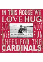St Louis Cardinals In This House 10x10 Picture Frame - Red