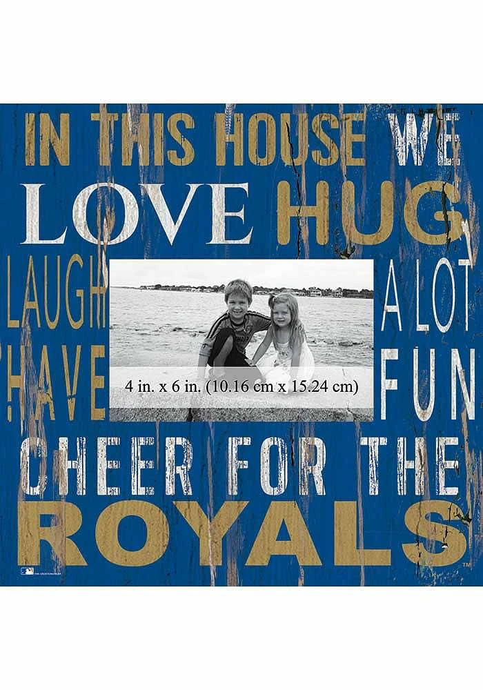 Kansas City Royals In This House 10x10 Picture Frame - Blue