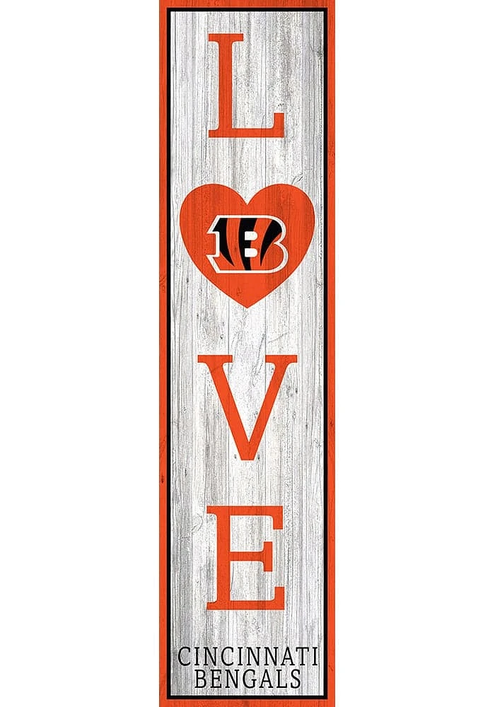 Cincinnati Bengals 48in Love Leaner Sign