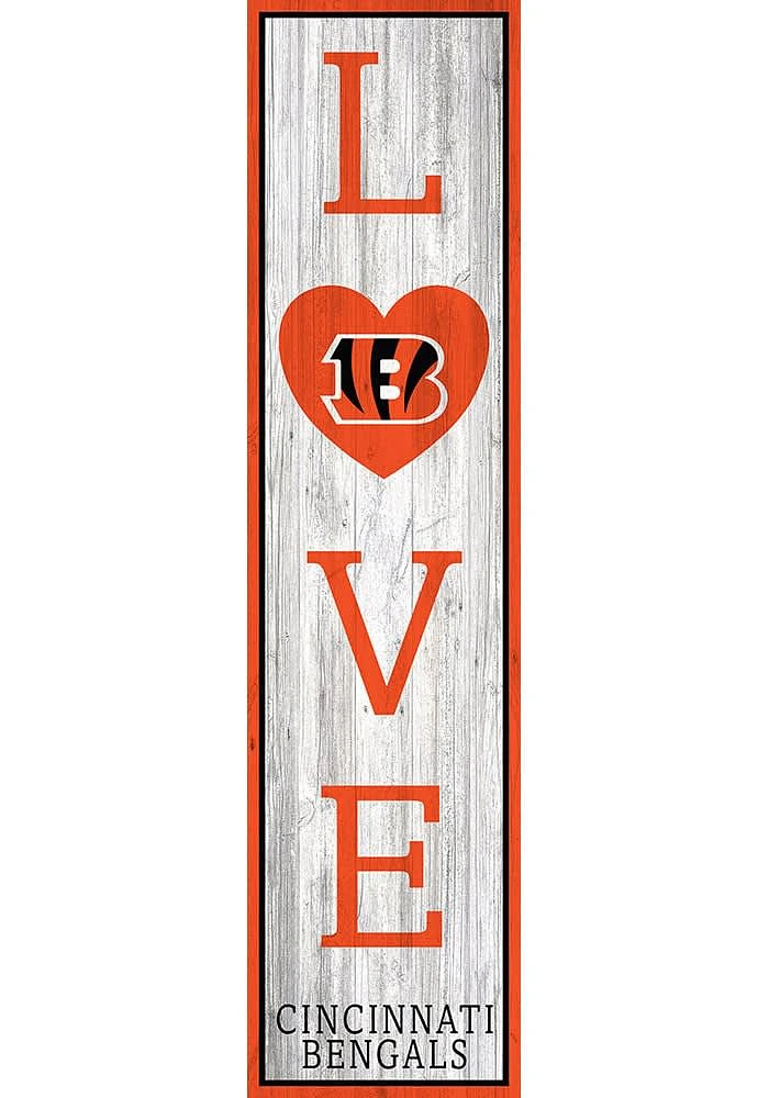 Cincinnati Bengals 24in Love Leaner Sign