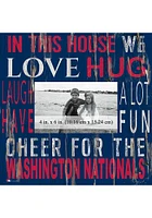Washington Nationals In This House 10x10 Picture Frame - Red