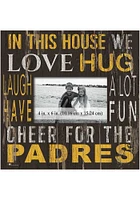 San Diego Padres In This House 10x10 Picture Frame - Brown