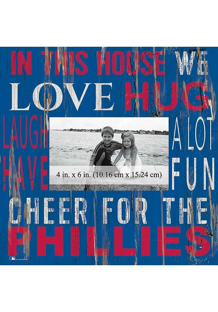 Philadelphia Phillies In This House 10x10 Picture Frame - Red