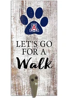 Arizona Wildcats 6x12 Leash Holder Sign - White