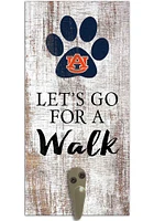 Auburn Tigers 6x12 Leash Holder Sign - White