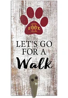 Iowa State Cyclones 6x12 Leash Holder Sign - White