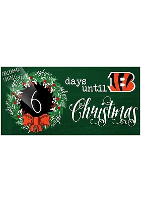 Cincinnati Bengals Chalk Christmas Countdown Sign