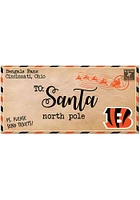 Cincinnati Bengals To Santa 6x12 Decor