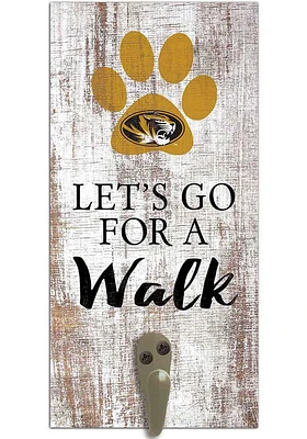 Missouri Tigers 6x12 Leash Holder Sign - White