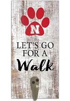 Nebraska Cornhuskers 6x12 Leash Holder Sign - White