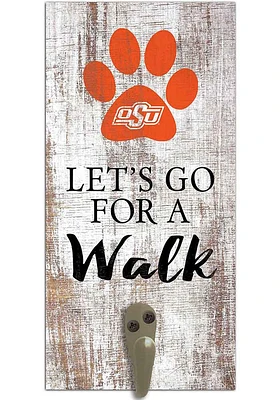 Oklahoma State Cowboys 6x12 Leash Holder Sign - White