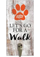 Oklahoma State Cowboys 6x12 Leash Holder Sign - White