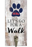 Ole Miss Rebels 6x12 Leash Holder Sign - White
