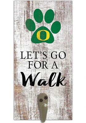 Oregon Ducks 6x12 Leash Holder Sign - White
