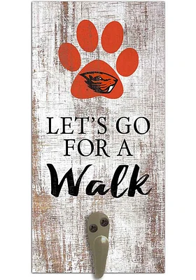 Oregon State Beavers 6x12 Leash Holder Sign - White
