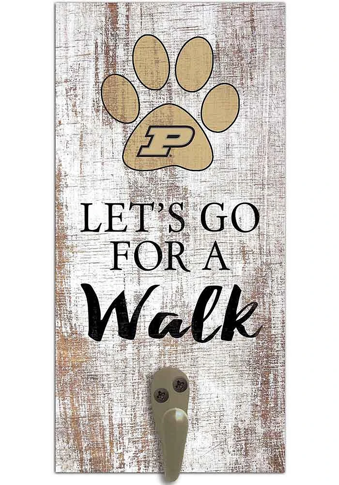 Purdue Boilermakers 6x12 Leash Holder Sign - White