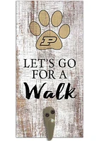 Purdue Boilermakers 6x12 Leash Holder Sign - White