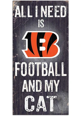 Cincinnati Bengals Football and My Cat Sign