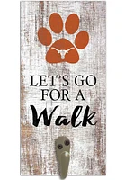 Texas Longhorns 6x12 Leash Holder Sign - White