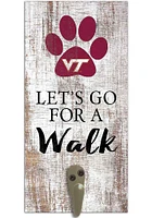 Virginia Tech Hokies 6x12 Leash Holder Sign - White