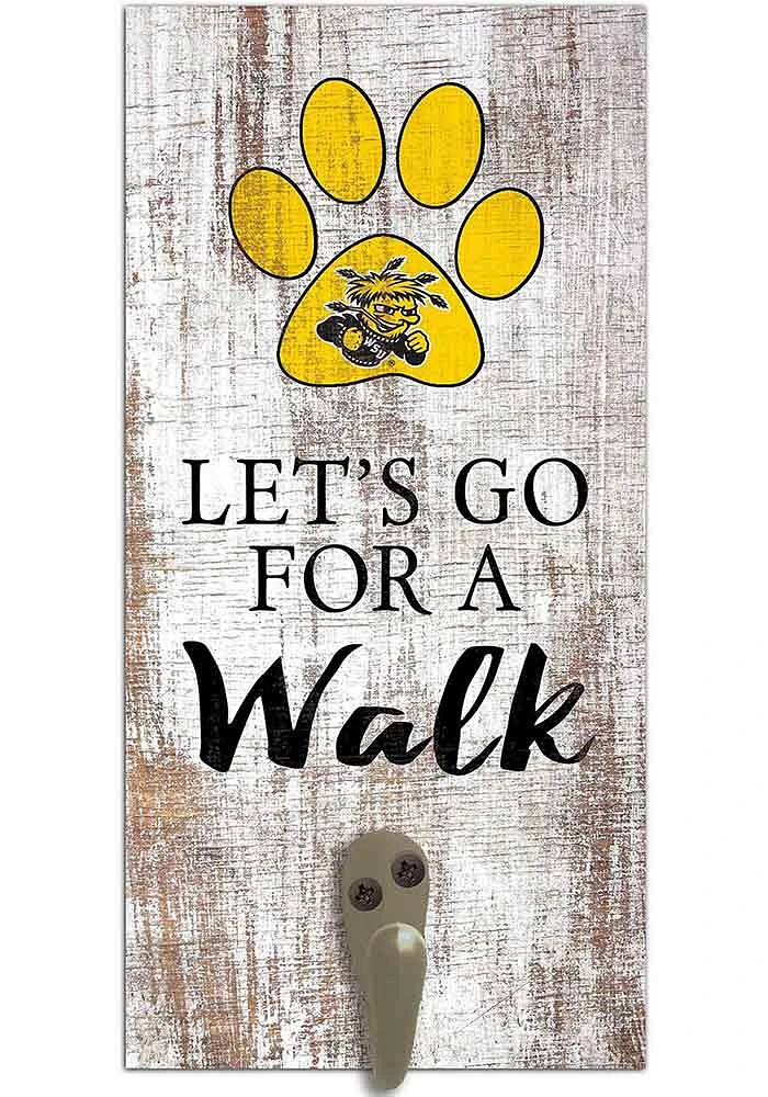 Wichita State Shockers 6x12 Leash Holder Sign - White
