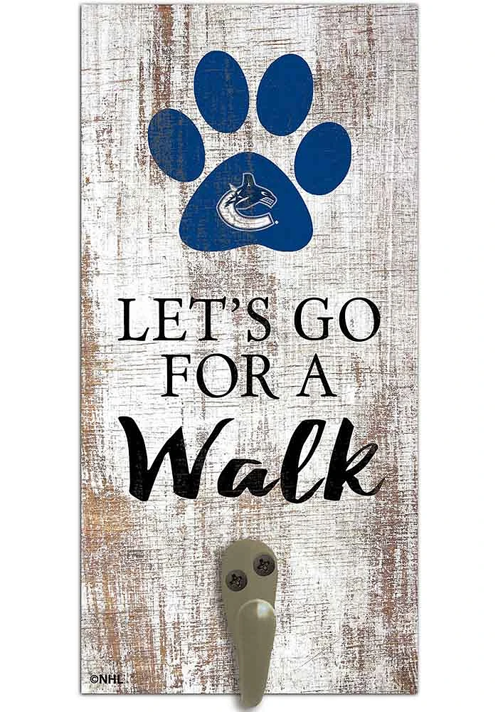 Vancouver Canucks 6x12 Leash Holder Sign - White