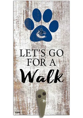 Vancouver Canucks 6x12 Leash Holder Sign - White