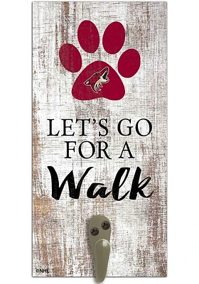 Arizona Coyotes 6x12 Leash Holder Sign - White