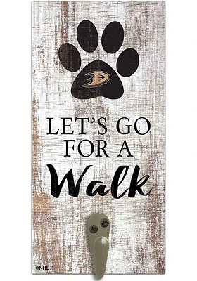 Anaheim Ducks 6x12 Leash Holder Sign - White