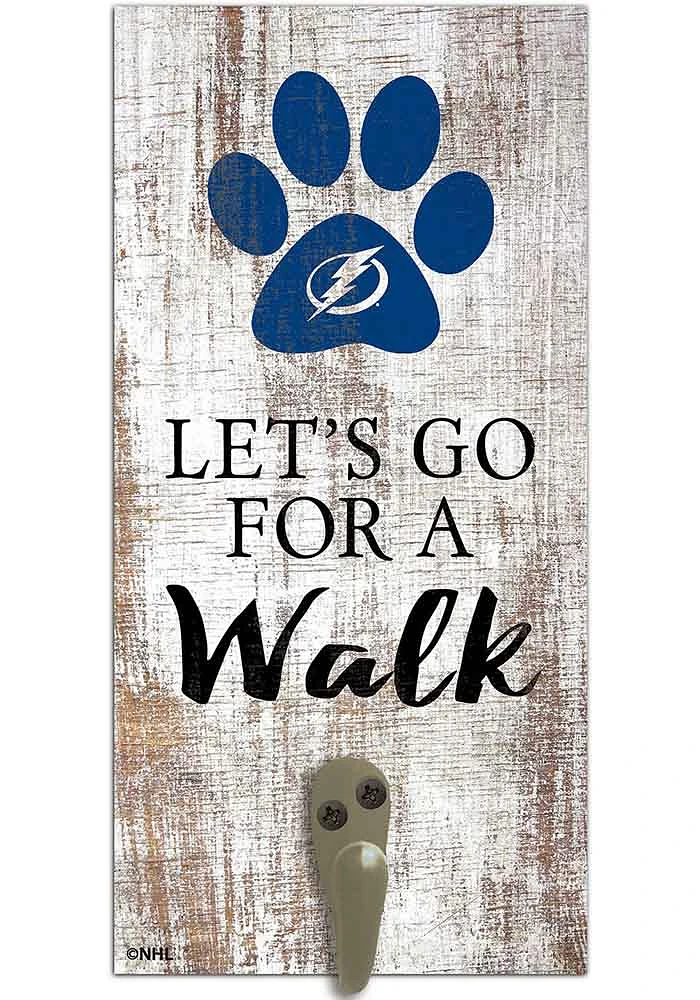 Tampa Bay Lightning 6x12 Leash Holder Sign - White