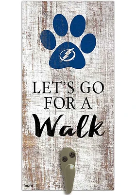 Tampa Bay Lightning 6x12 Leash Holder Sign - White