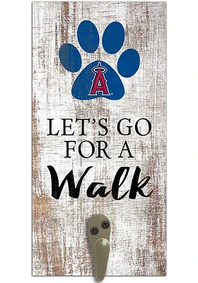 Los Angeles Angels 6x12 Leash Holder Sign - White