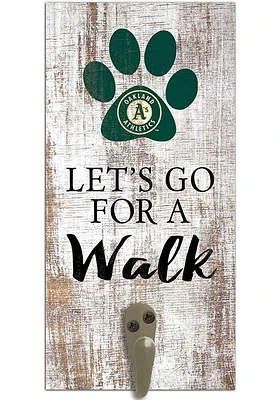 Oakland Athletics 6x12 Leash Holder Sign - White