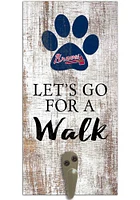 Atlanta Braves 6x12 Leash Holder Sign - White