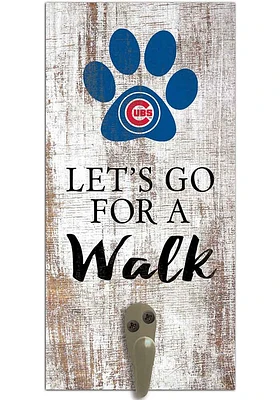 Chicago Cubs 6x12 Leash Holder Sign - White