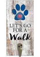 Chicago Cubs 6x12 Leash Holder Sign - White