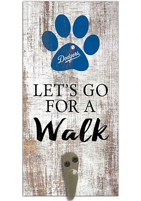 Los Angeles Dodgers 6x12 Leash Holder Sign - White