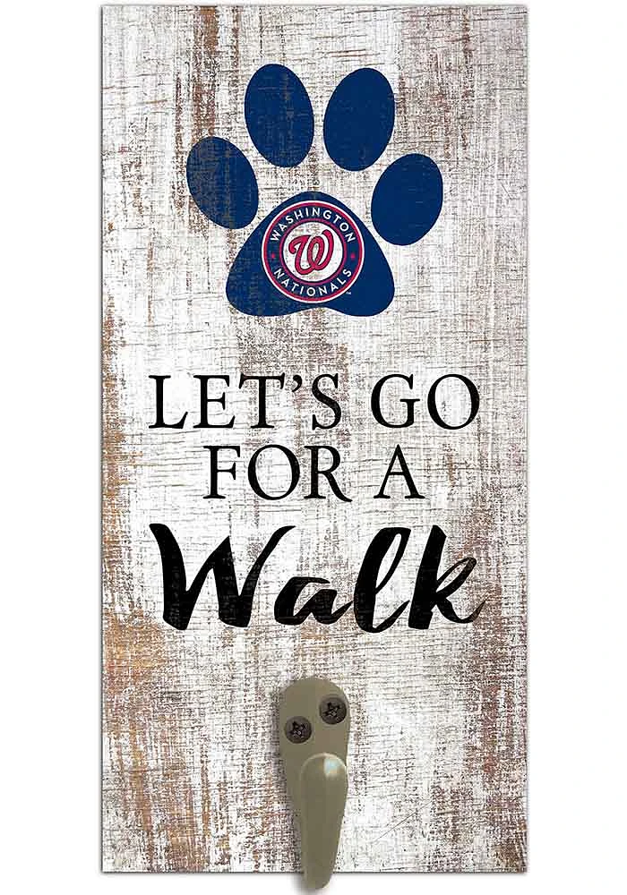 Washington Nationals 6x12 Leash Holder Sign - White