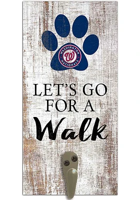 Washington Nationals 6x12 Leash Holder Sign - White