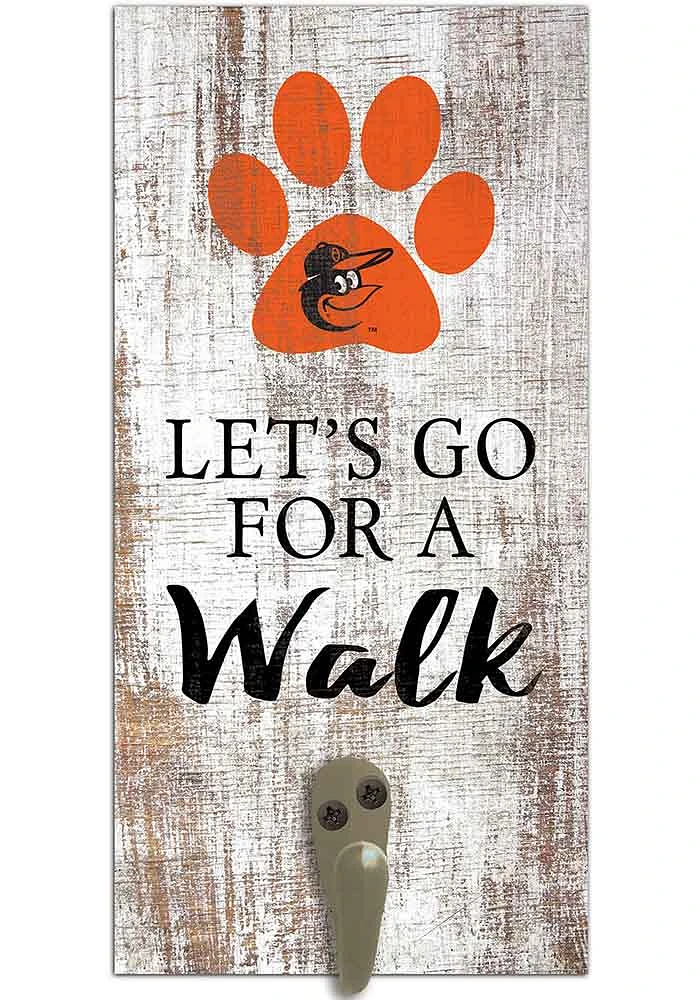 Baltimore Orioles 6x12 Leash Holder Sign - White