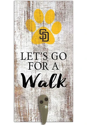 San Diego Padres 6x12 Leash Holder Sign - White
