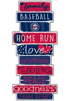 Minnesota Twins Celebrations Stack 24 Inch Sign - Red