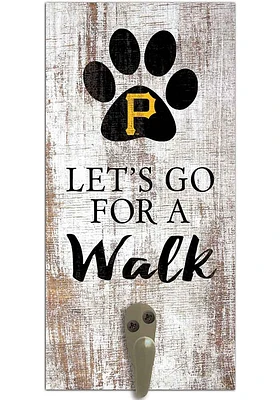 Pittsburgh Pirates 6x12 Leash Holder Sign - White