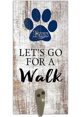 Tampa Bay Rays 6x12 Leash Holder Sign - White