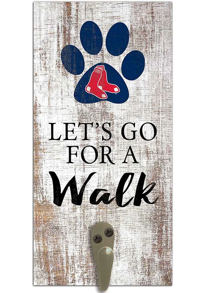 Boston Red Sox 6x12 Leash Holder Sign - White