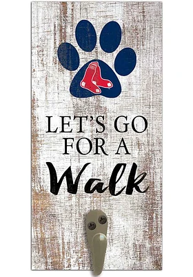 Boston Red Sox 6x12 Leash Holder Sign - White